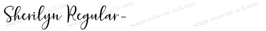Sherilyn Regular字体转换